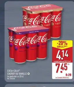 ALDI COCA-COLA Cherry ou vanille offre
