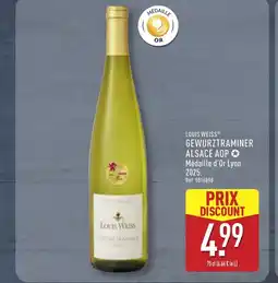 ALDI LOUIS WEISS Gewurztraminer alsace aop offre