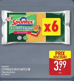 ALDI SPONTEX 6 éponges grattantes offre