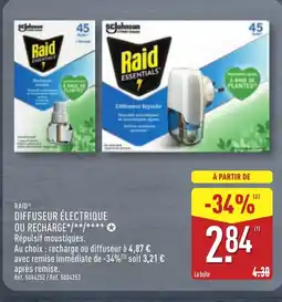ALDI RAID Diffuseur électrique ou recharge offre