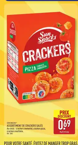 ALDI SUN SNACKS Assortiment de crackers salés offre