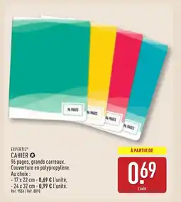 ALDI EXPERTIZ Cahier offre