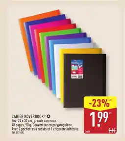 ALDI Cahier koverbook offre