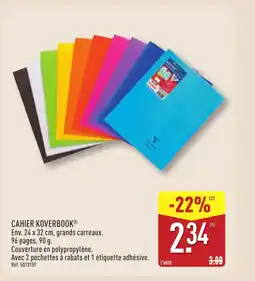 ALDI Cahier koverbook offre