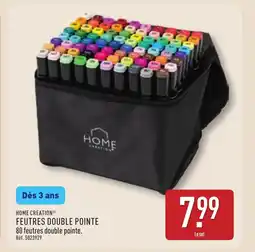 ALDI HOME CREATION Feutres double pointe offre