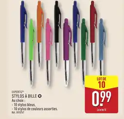ALDI EXPERTIZ Stylos à bille offre