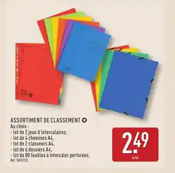 ALDI Assortiment de classement offre