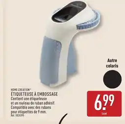 ALDI HOME CREATION Étiqueteuse à embossage offre