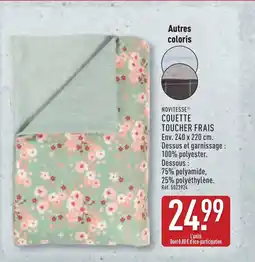 ALDI NOVITESSE Couette toucher frais offre