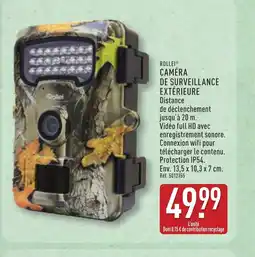 ALDI ROLLEI Caméra de surveillance extérieure offre