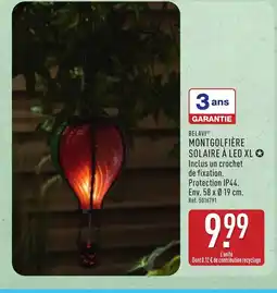 ALDI BELAVI Montgolfière solaire à led xl offre