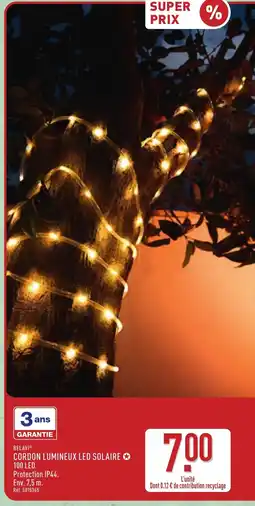 ALDI BELAVI Cordon lumineux led solaire offre