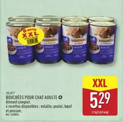 ALDI JULIET Bouchées pour chat adulte offre