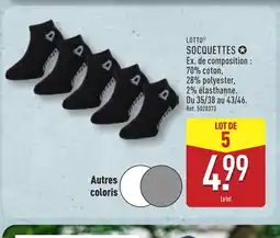 ALDI LOTTO Socquetts offre
