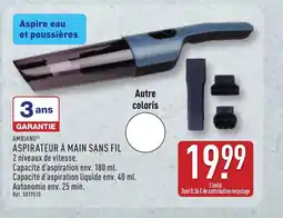 ALDI AMBIANO Aspirateur à main sans fil offre