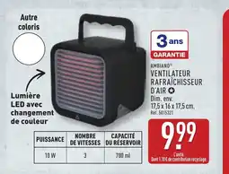 ALDI AMBIANO Ventilateur rafraîchisseur d'air offre