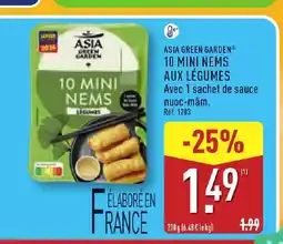 ALDI ASIA GREEN GARDEN 10 mini nems aux légumes offre