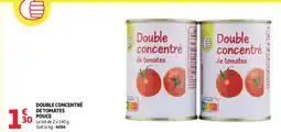 Auchan Supermarché Double concentré de tomates pouce offre