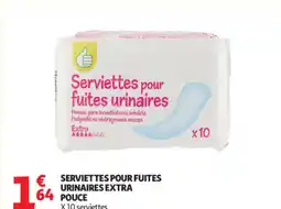 Auchan Supermarché Serviettes pour fuites pouce offre