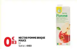 Auchan Supermarché Nectar pomme brique pouce offre