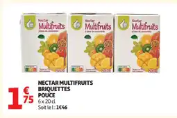 Auchan Supermarché Nectar multifruits briquettes pouce offre