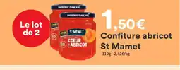 Hmarket ST MAMET Confiture abricot offre