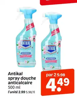 Wibra ANTIKAL spray douche anticalcaire offre