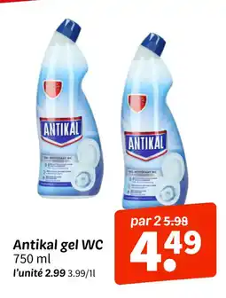 Wibra ANTIKAL gel wc offre