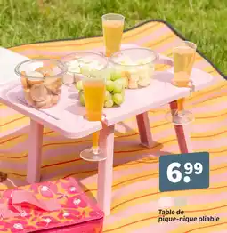 Wibra Table de pique-nique pliable offre