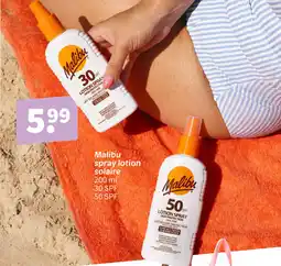 Wibra MALIBU spray lotion solaire offre