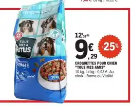 E.Leclerc TOUS MES AMIS Croquettes pour chien offre