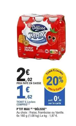 E.Leclerc LES CROISÉS P'tit max offre
