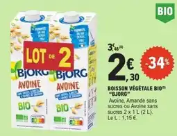 E.Leclerc BJORG Boisson végétale bio offre