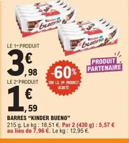 E.Leclerc KINDER BUENO Barres offre