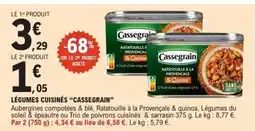 E.Leclerc CASSEGRAIN Légumes cuisinés offre