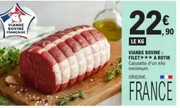 E.Leclerc Viande bovine : filet a rotir offre