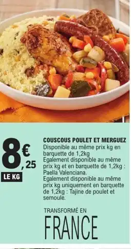 E.Leclerc Couscous poulet et merguez offre