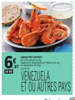E.Leclerc Crevettes cuites offre