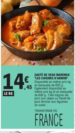 E.Leclerc LES CUISINES D'ARMOR Sauté de veau marengo offre