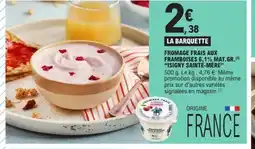 E.Leclerc ISIGNY SAINTE-MÈRE Fromage frais aux framboises 6,1% mat. gr offre