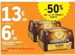 E.Leclerc GRIMBERGEN Bière blonde d'abbaye offre