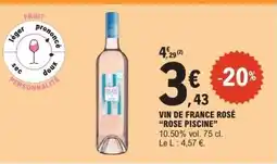 E.Leclerc ROSE PISCINE Vin de france rosé offre