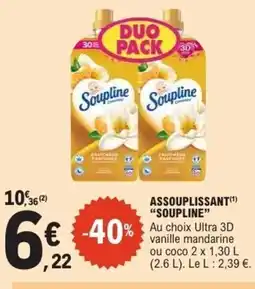 E.Leclerc SOUPLINE Assouplissant offre
