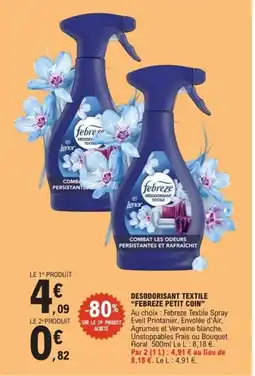 E.Leclerc FEBREZE PETIT COIN Desodorisant textile offre