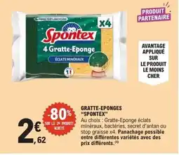 E.Leclerc SPONTEX Gratte eponges offre