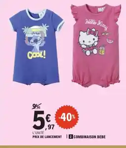 E.Leclerc Combinaison bebe offre
