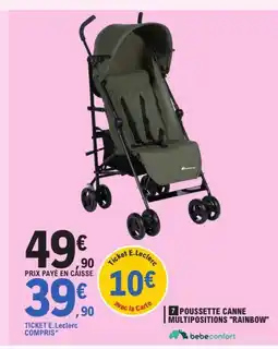 E.Leclerc BEBECONFORT Poussette canne multipositions rainbow offre
