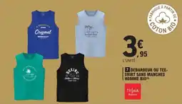 E.Leclerc Debardeur ou tee- shirt sans manches homme bio offre