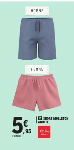 E.Leclerc Short molleton adulte offre