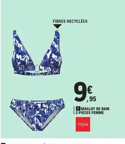 E.Leclerc Maillot de bain 2 pièces enfant ou junior fille offre